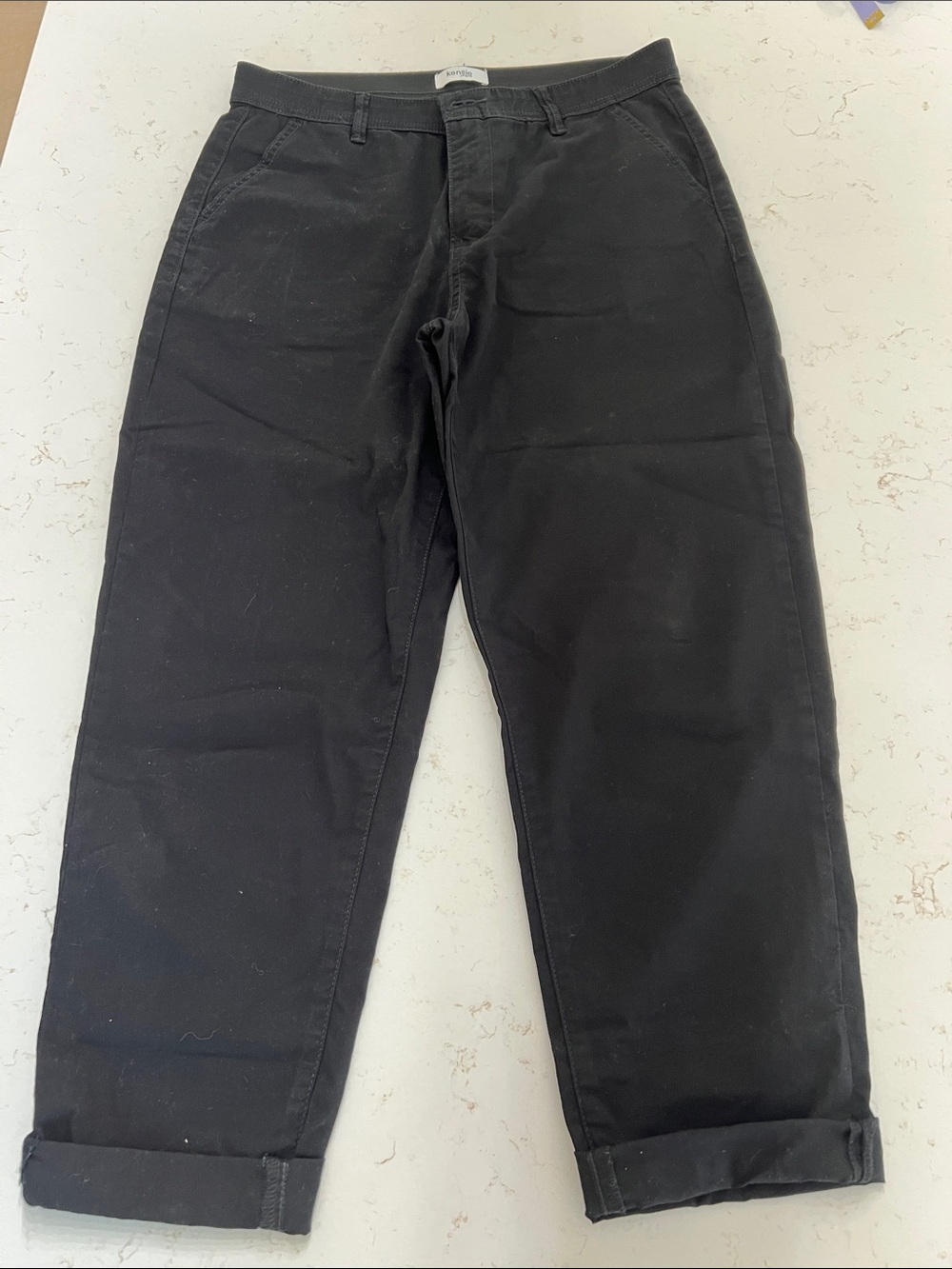 Kensie Black Cropped Ankle Pants